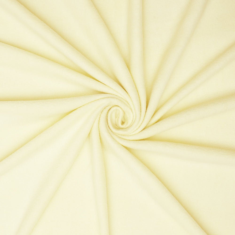 Plain Polar Fleece Lemon 140cm - Ragland Fabrics