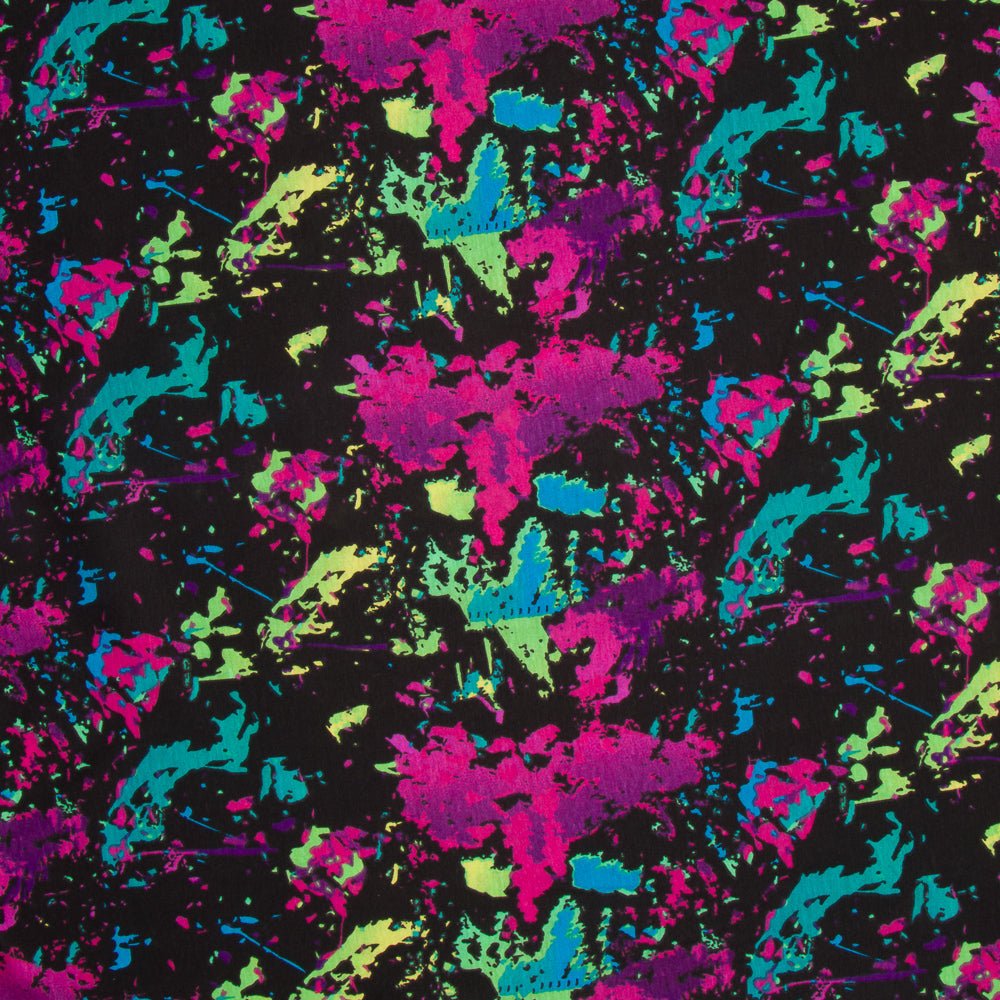 Cotton Knit Prints Paint Splash - Ragland Fabrics
