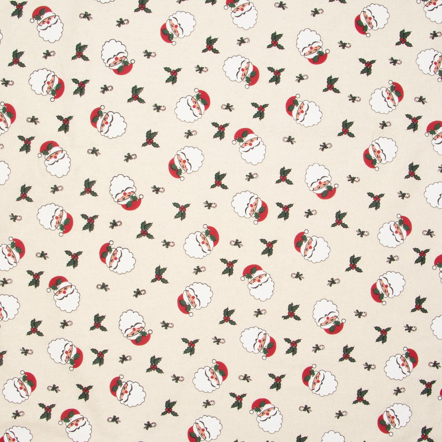 Christmas Cotton Santa Faces