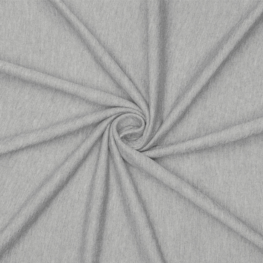 Track Suiting Unbrushed Cotton Light Melange Grey - Ragland Fabrics
