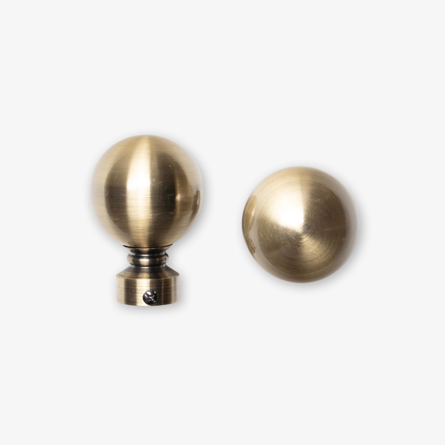 Finial Ball 25mm Antique Brass (Pack of 2)