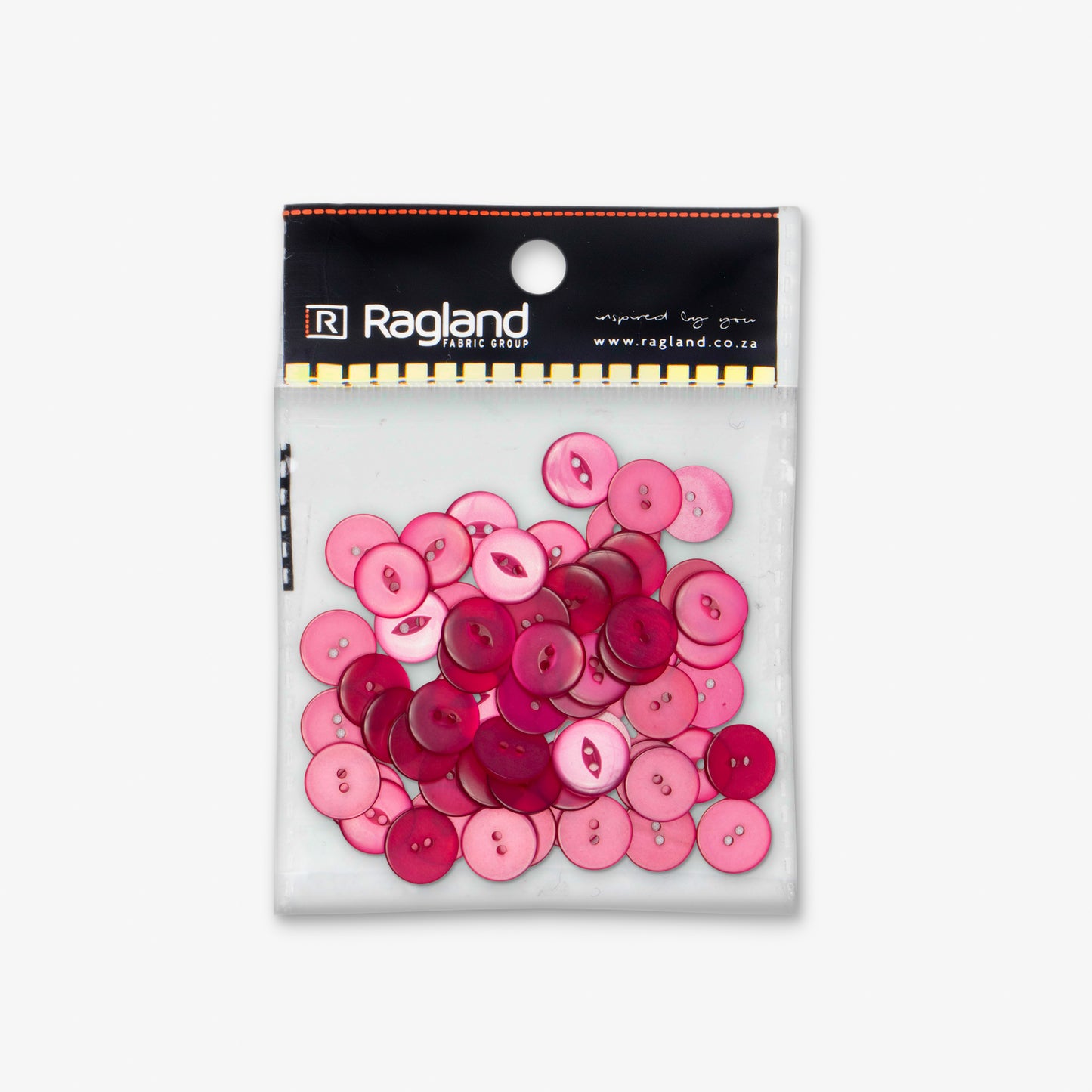 Buttons Fish Eye Cerise - 19mm - Ragland Fabrics