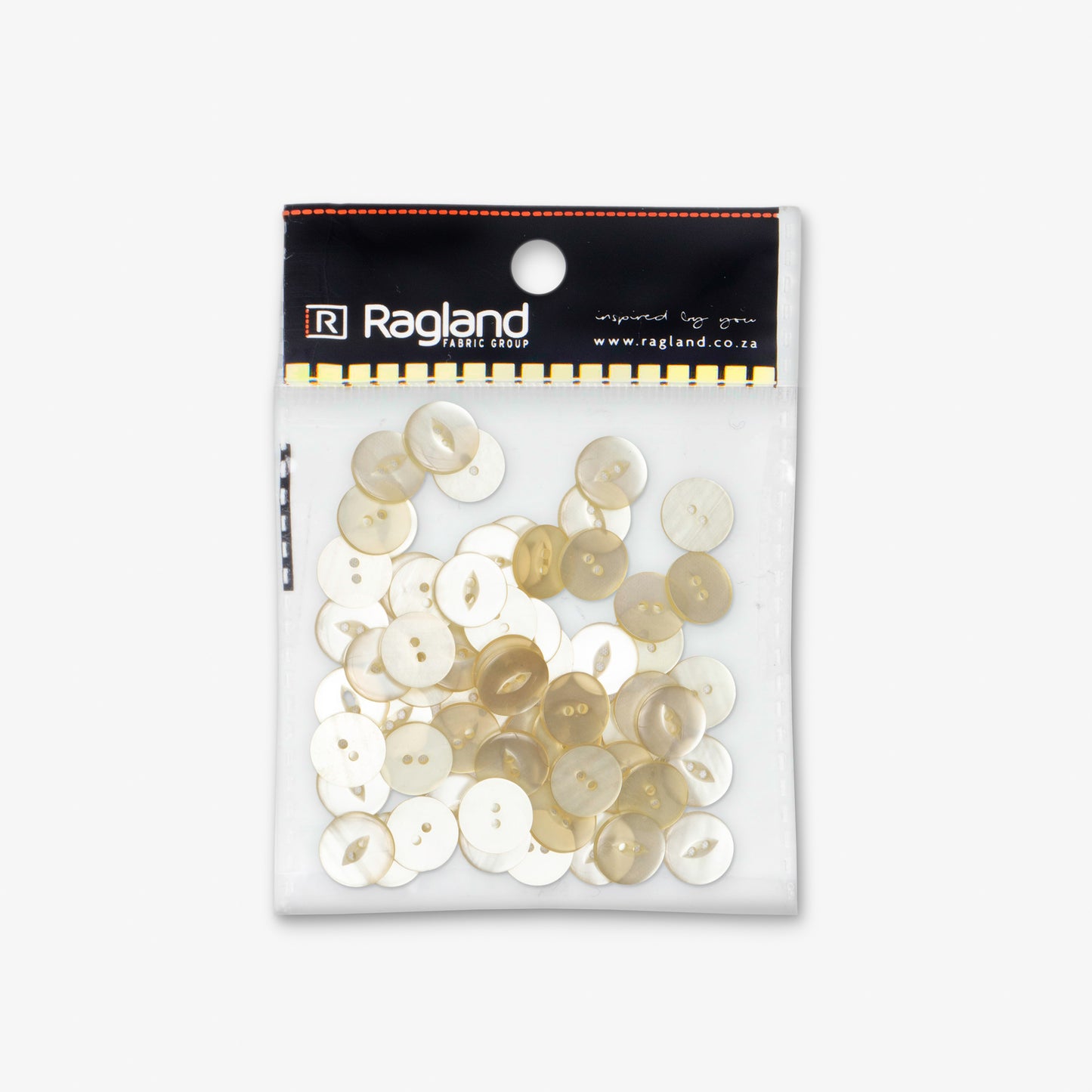 Buttons Fish Eye Lemon - 19mm - Ragland Fabrics