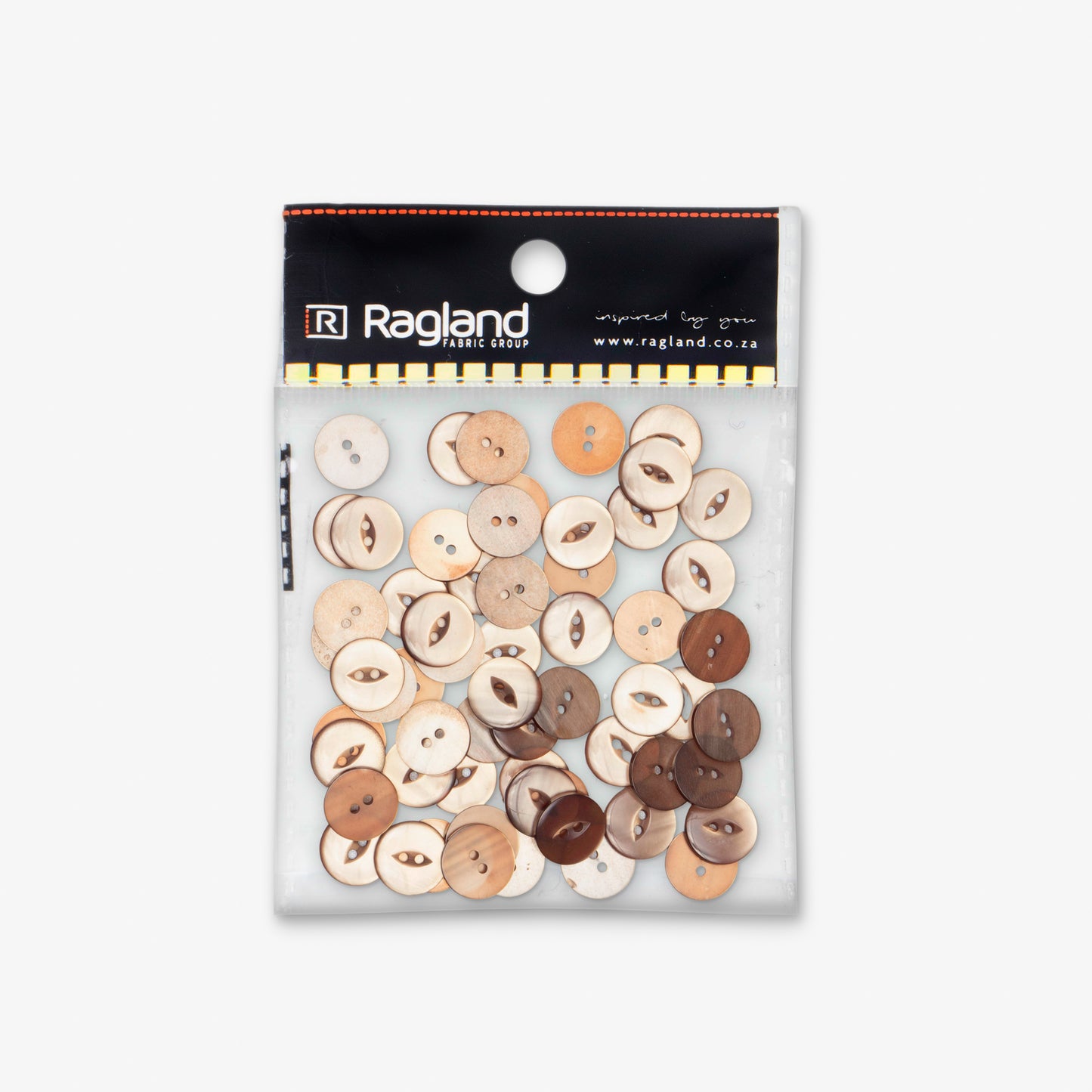 Buttons Fish Eye Light Brown - 19mm - Ragland Fabrics