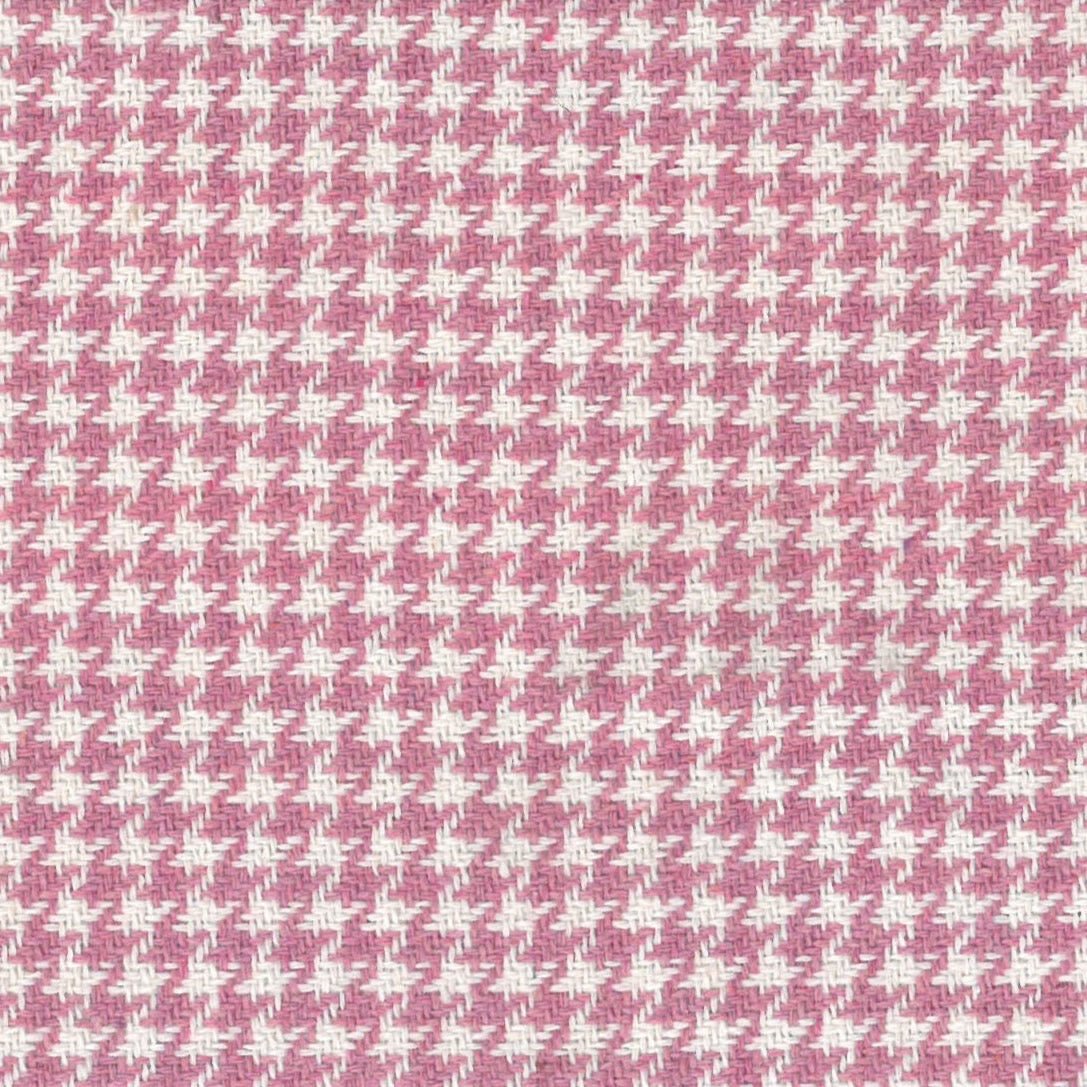 Hounds - Tooth Candy Pink & White - Ragland Fabrics