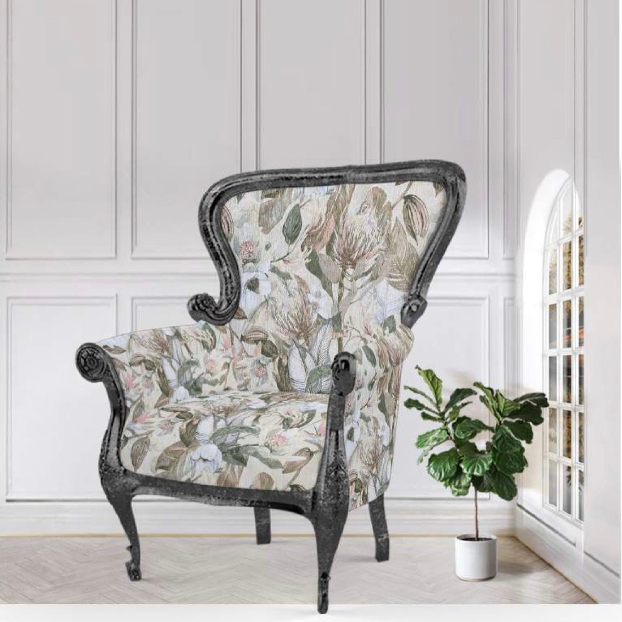 Babylon Wild Protea Winter Linen Look - Ragland Fabrics