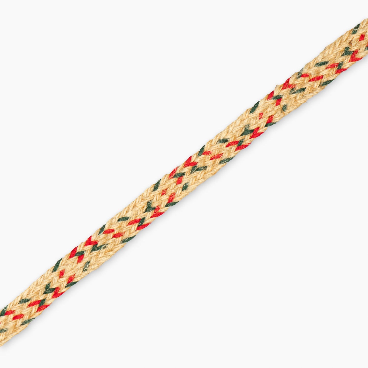 Hessian/Jute tape 10mm Red & Green - Ragland Fabrics