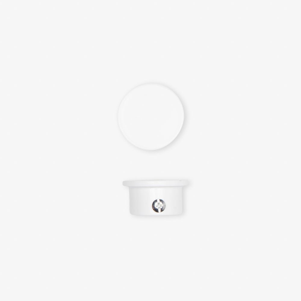 Rod End Caps 25mm - White - Ragland Fabrics