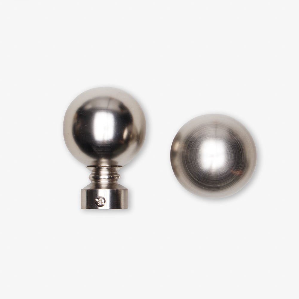 Finial Ball 25mm Stainless Steel (Pack of 2) - Ragland Fabrics