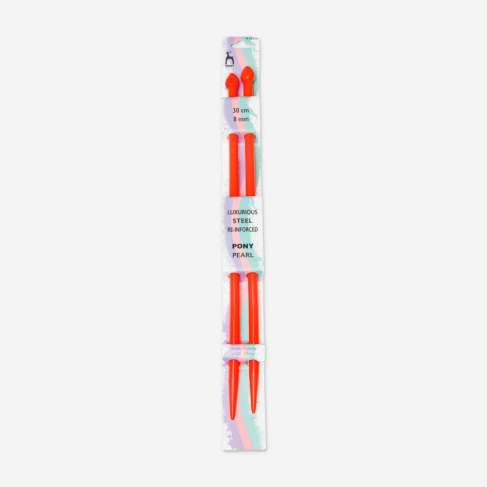 Knitting Needle Pony Pearl 30cm / 8mm - Ragland Fabrics