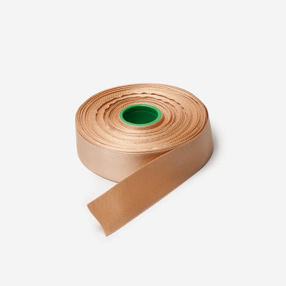 Satin Ribbon 25mm Beige (20met) - CLEARANCE - Ragland Fabrics