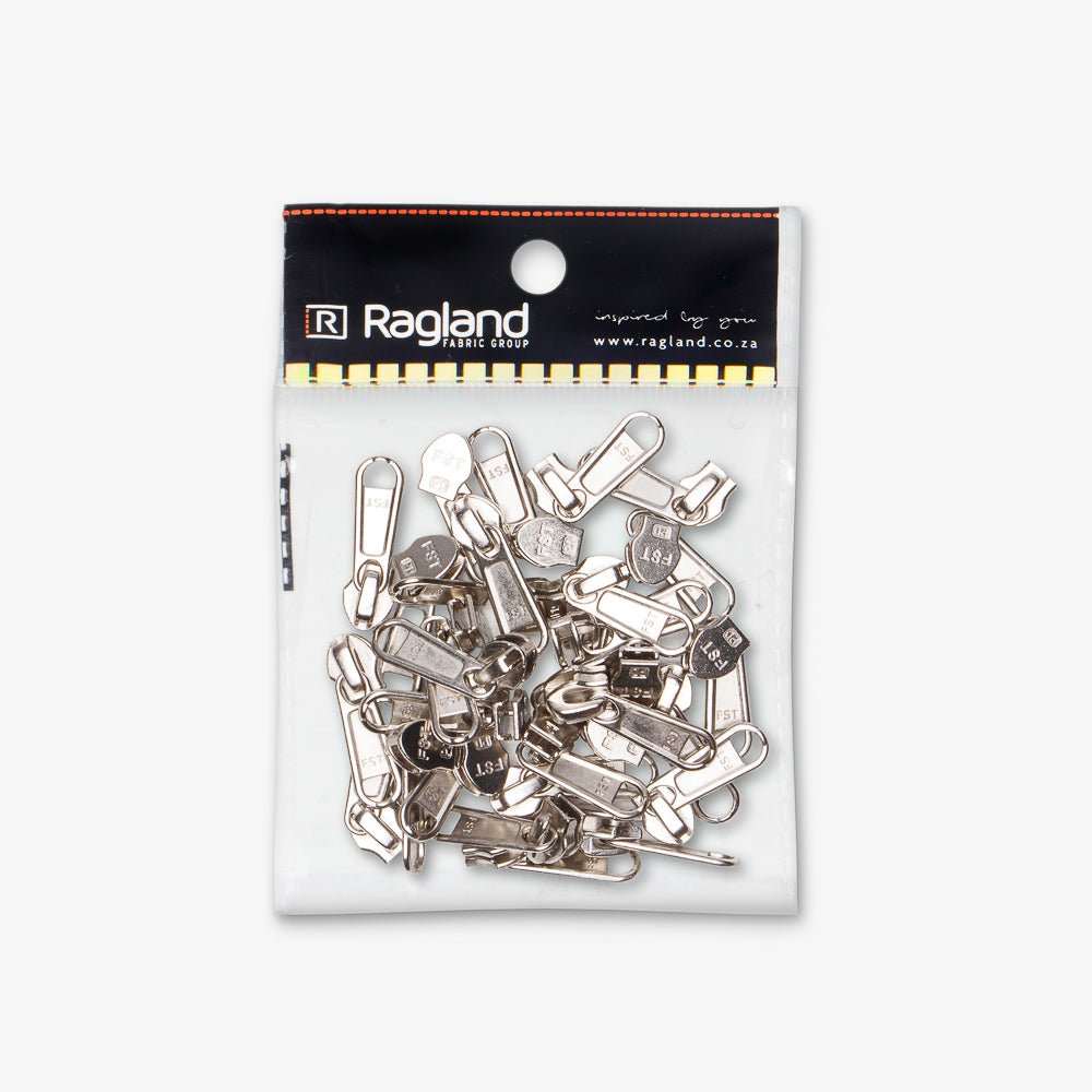 Sliders Type 5 Non Lock Nickel - Ragland Fabrics