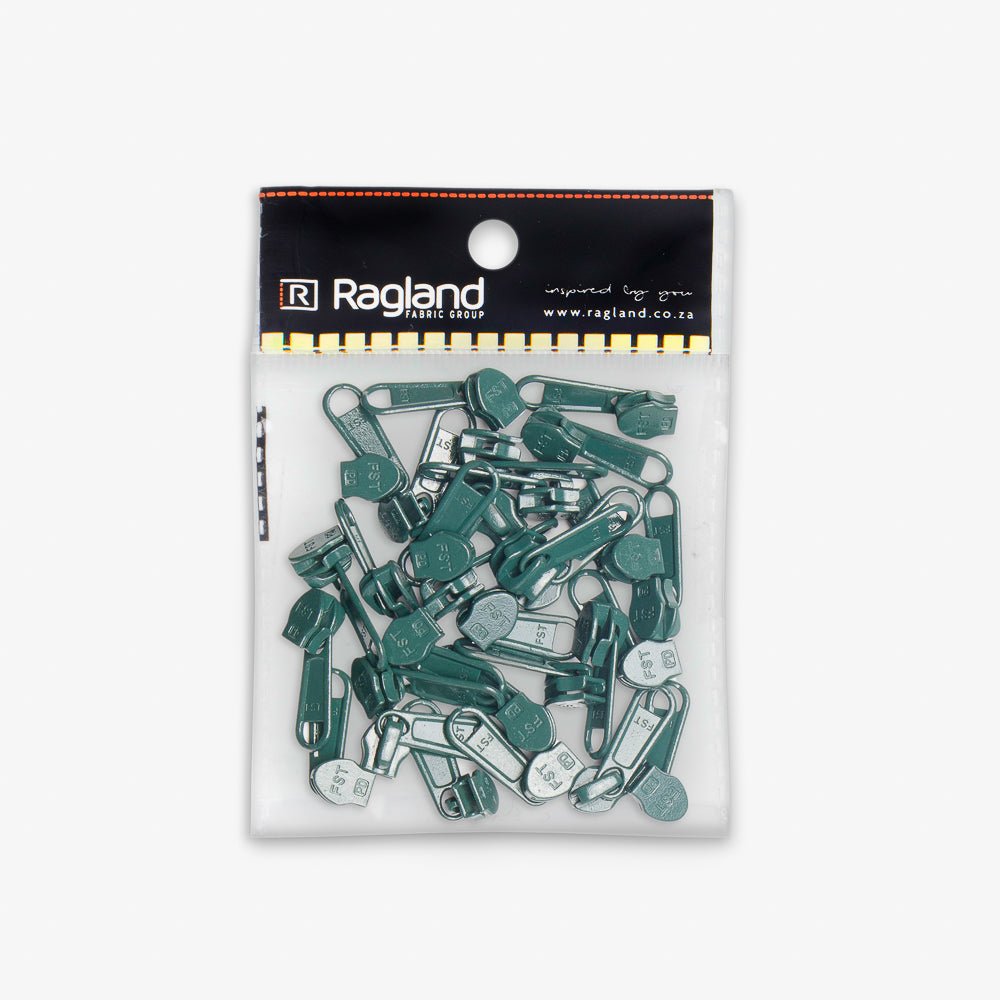 Sliders Type 5 Non Lock B/Green 264 - Ragland Fabrics