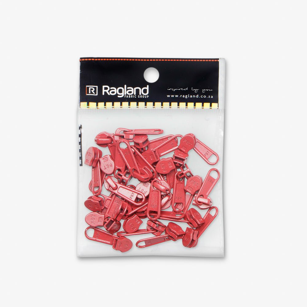 Sliders Type 5 Non Lock Red 366 - Ragland Fabrics