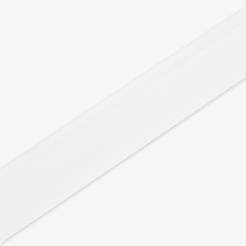 Twill Tape Polyester White #16 38mm (100m)
