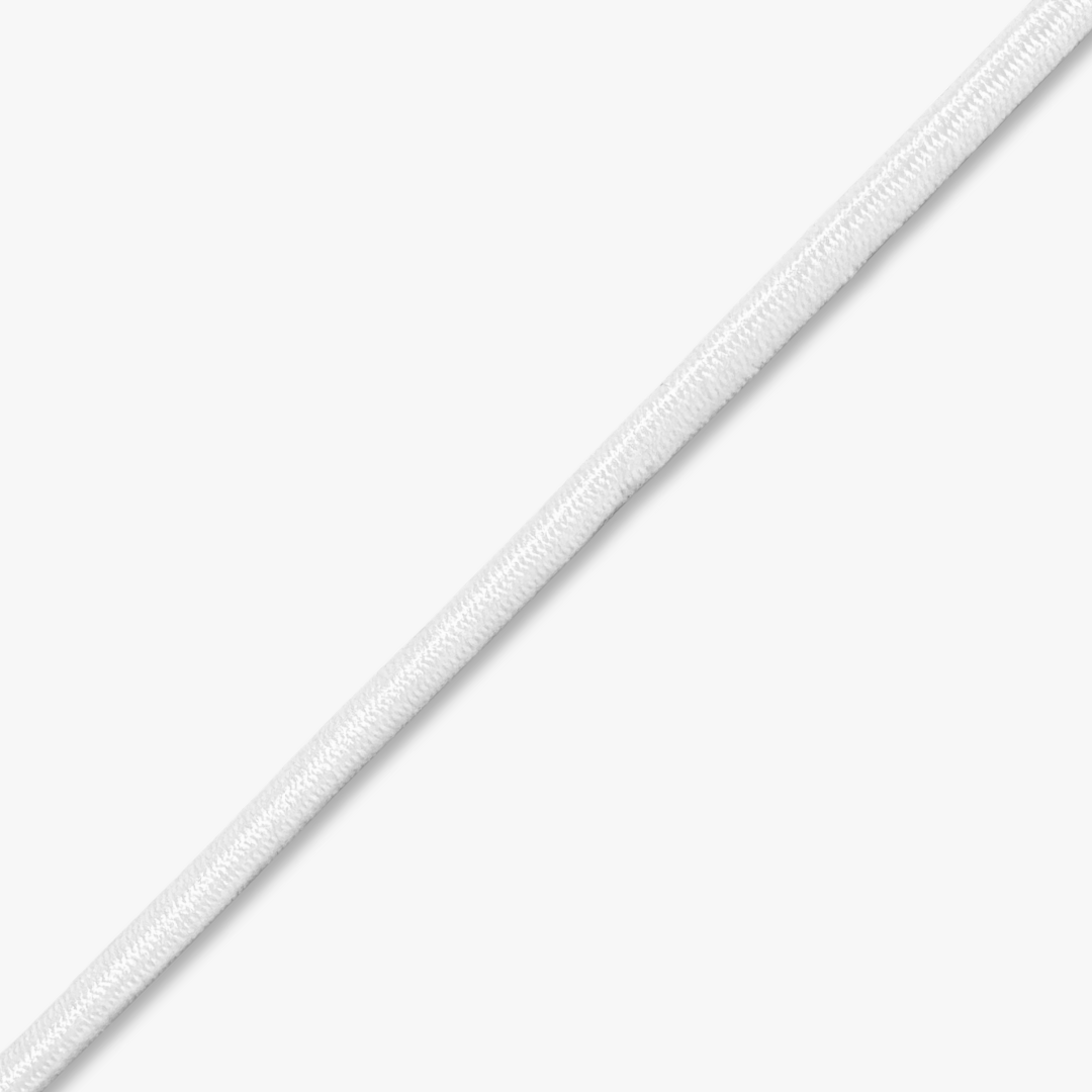 Hat Elastic WHITE (4.0mm) - Ragland Fabrics