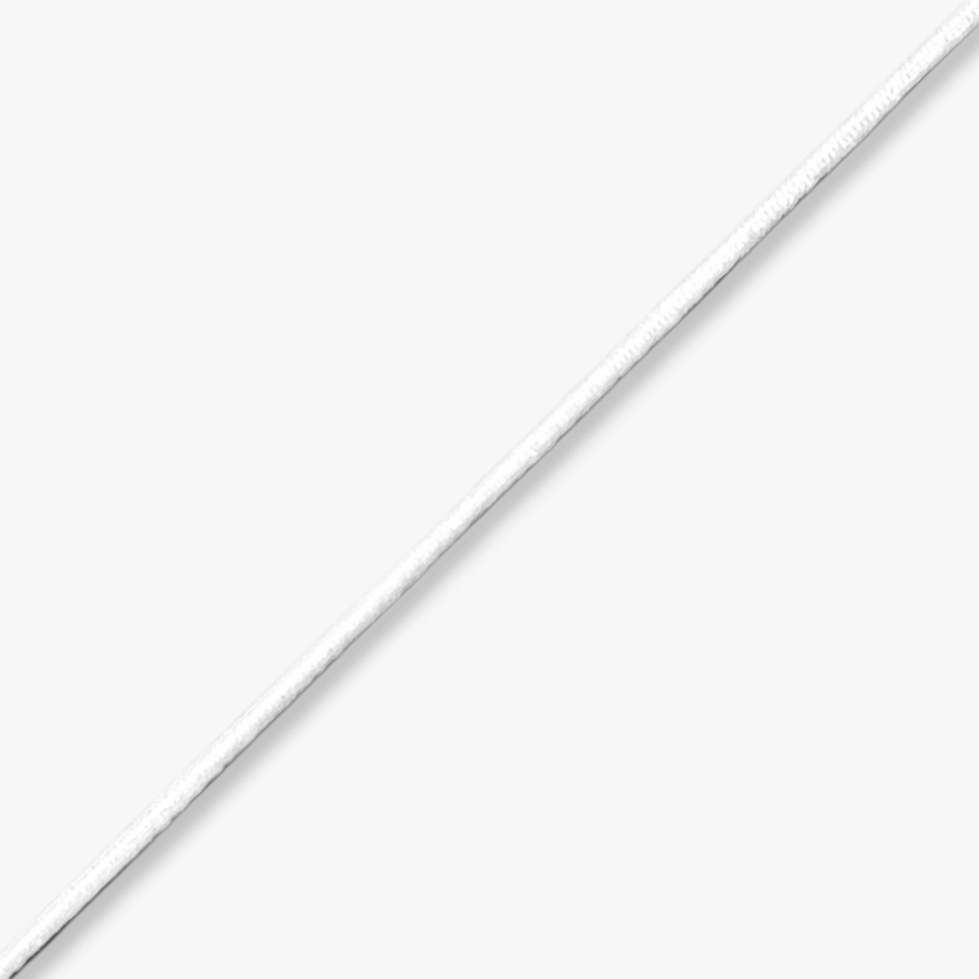 Hat Elastic White (1.5mm) - Ragland Fabrics