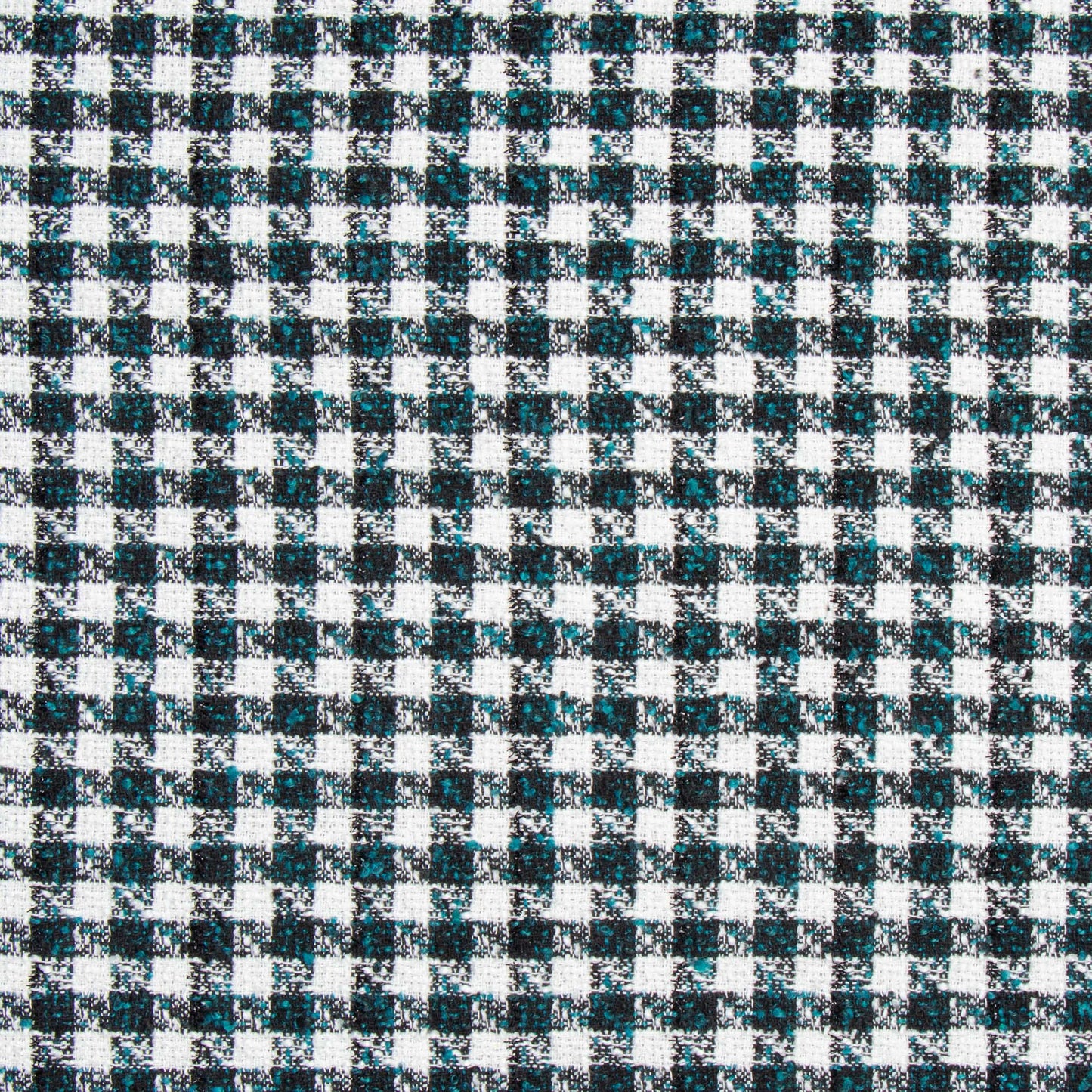 Hounds - Tooth Turquoise Black & White - Ragland Fabrics