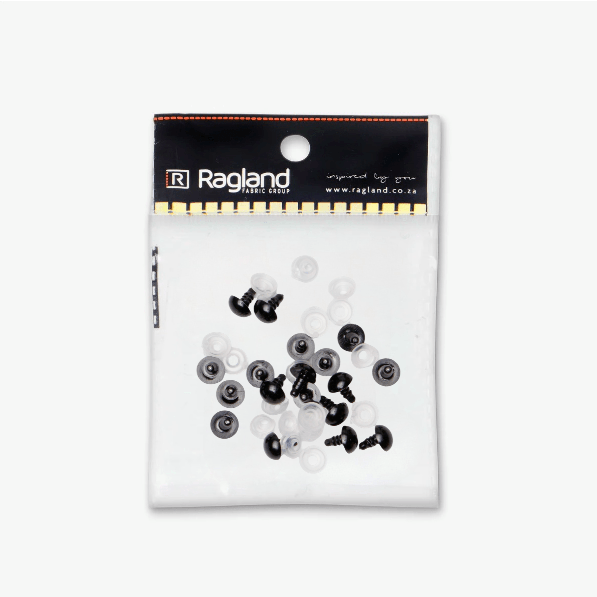 Teddy Eyes 10mm Black (10 Pairs) - Ragland Fabrics