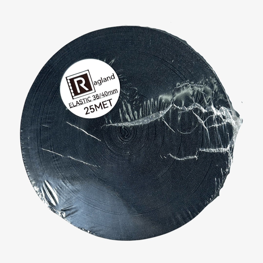 Elastic Knitted 38/40mm Black | TBD - Ragland Fabrics