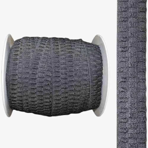 Elastic Non Curl 32mm Black - Ragland Fabrics
