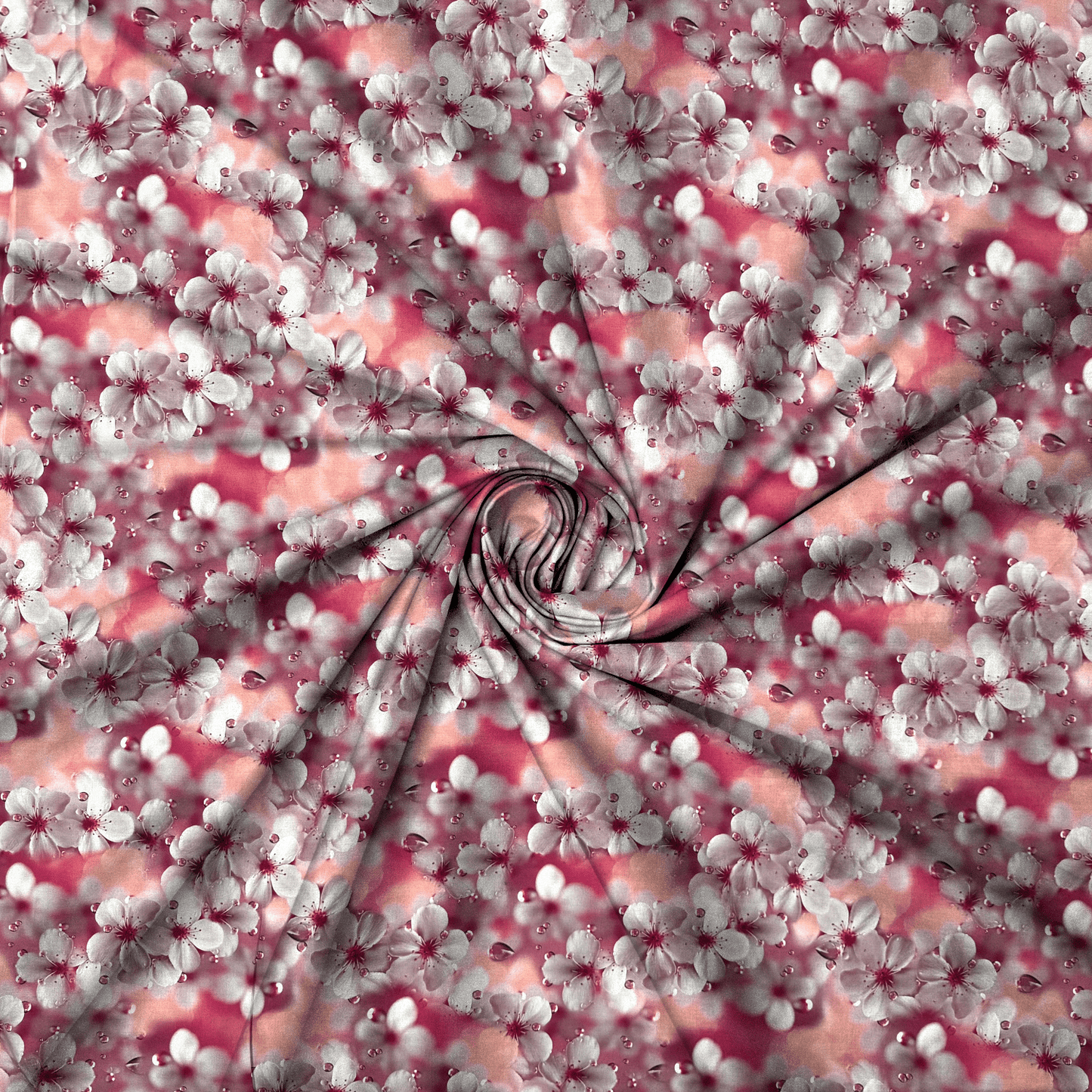 Viscose Printed Challis Floral Sunset - Ragland Fabrics