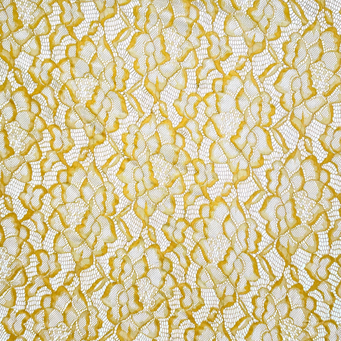 Lace Fabric - Floral Mustard