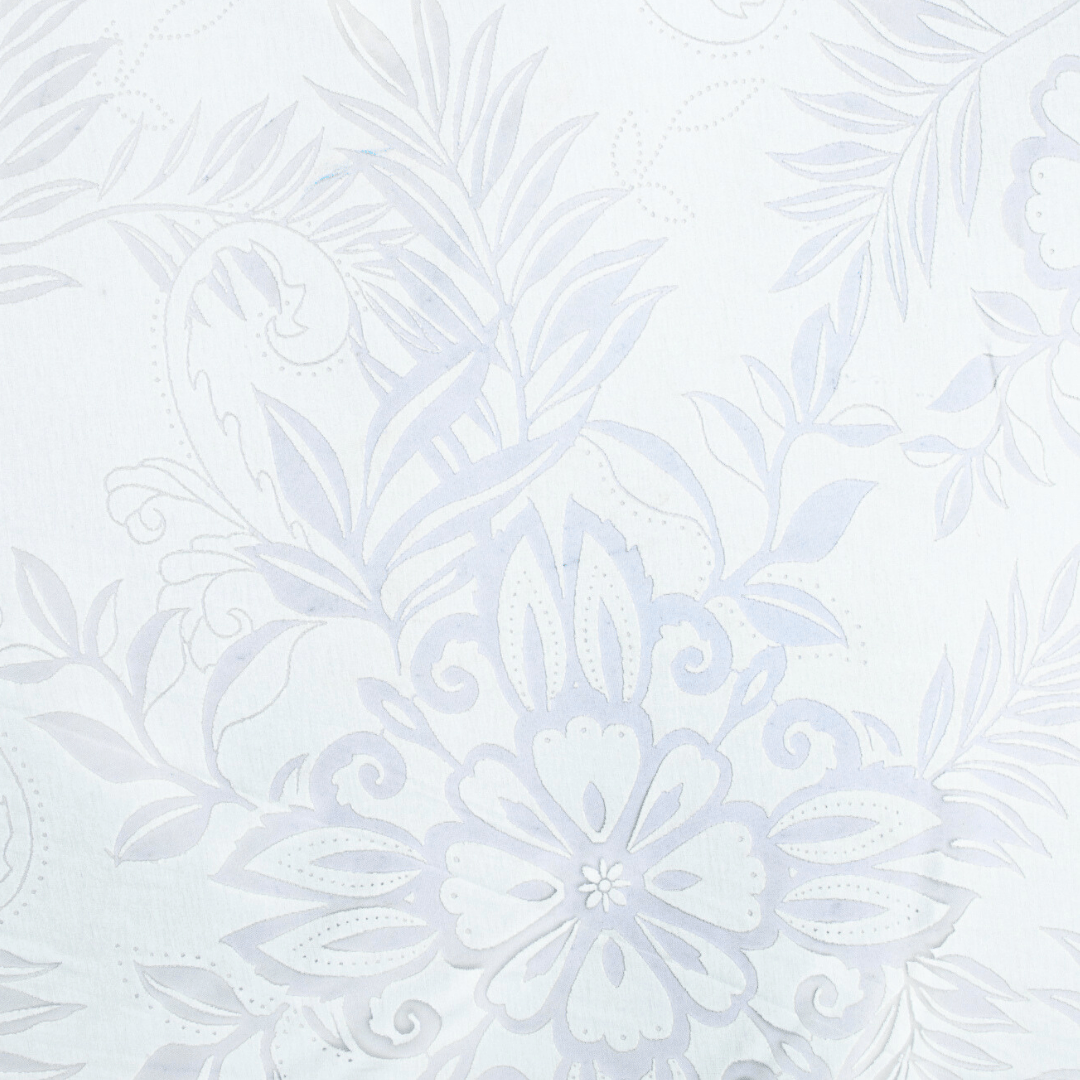 Burn - Out Knit White - Ragland Fabrics
