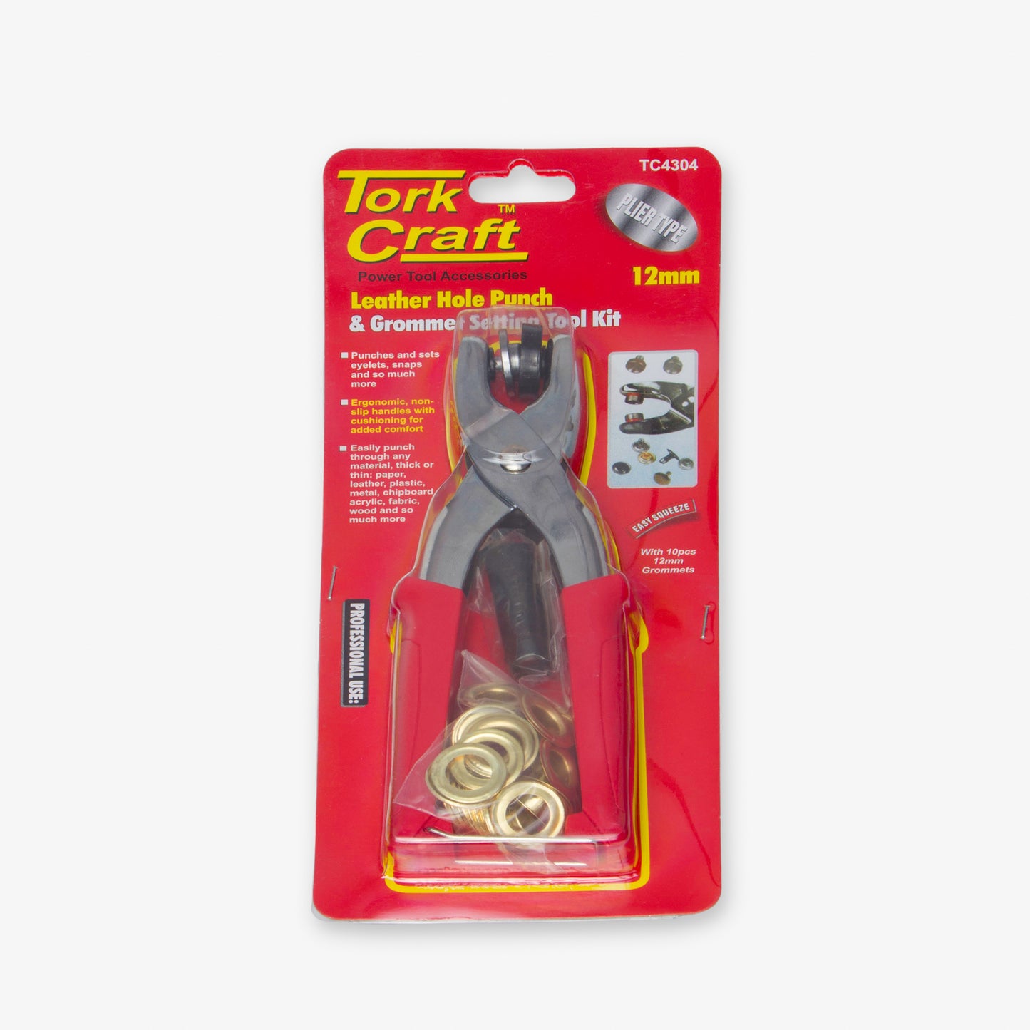 Leather Hole Punch & Grommet Tool Kit 12mm - Ragland Fabrics