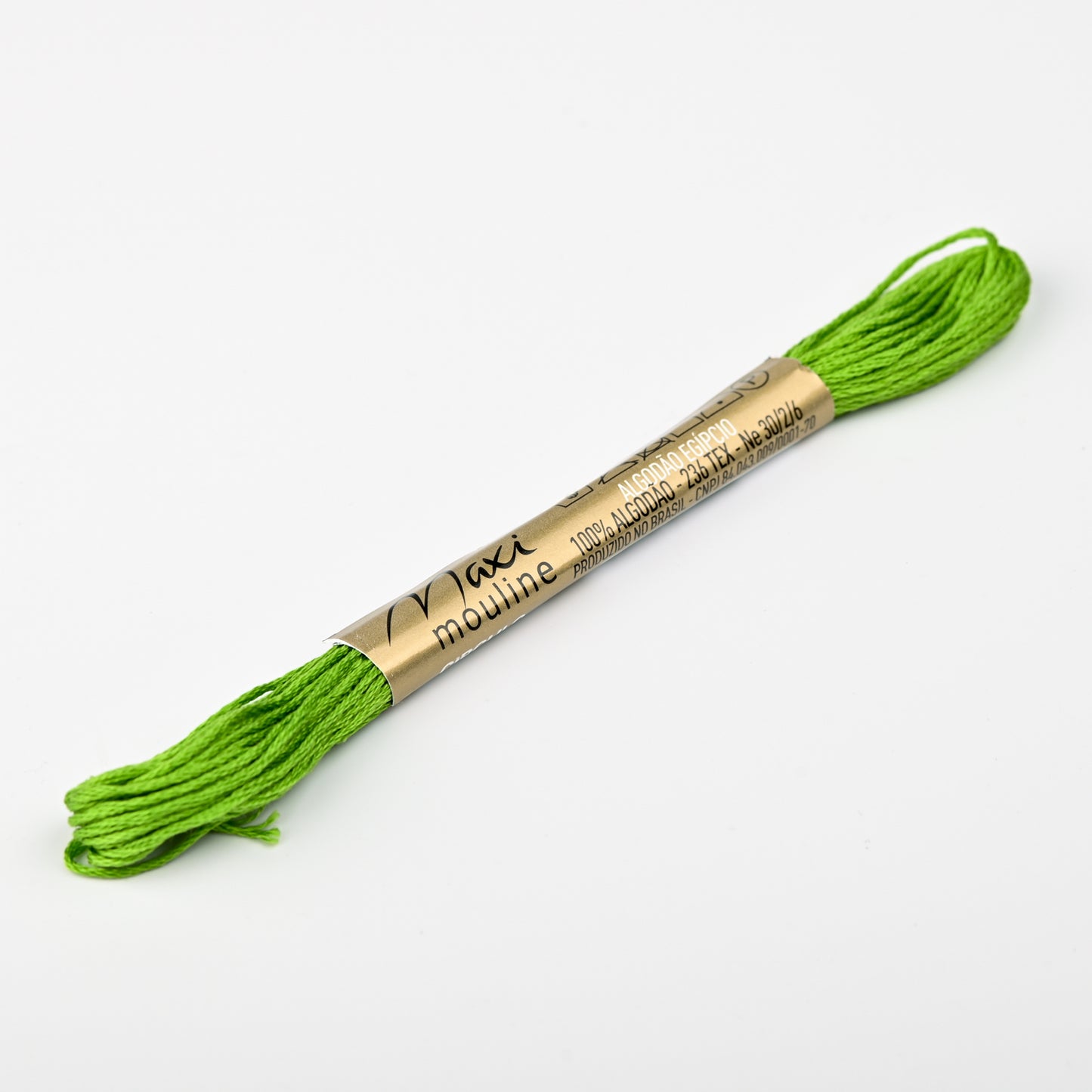 Hand Embroidery Thread Green Glow