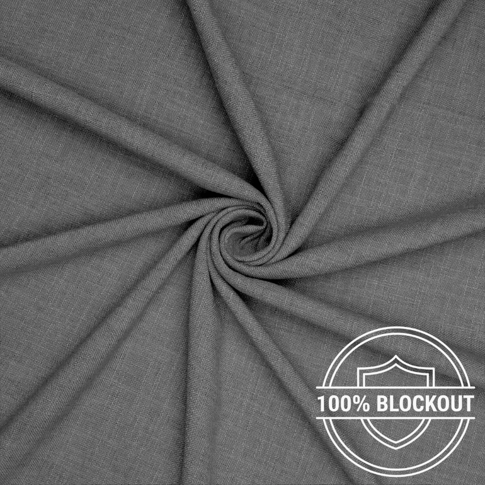 Orient Linen Look Curtaining Wild Dove - Ragland Fabrics