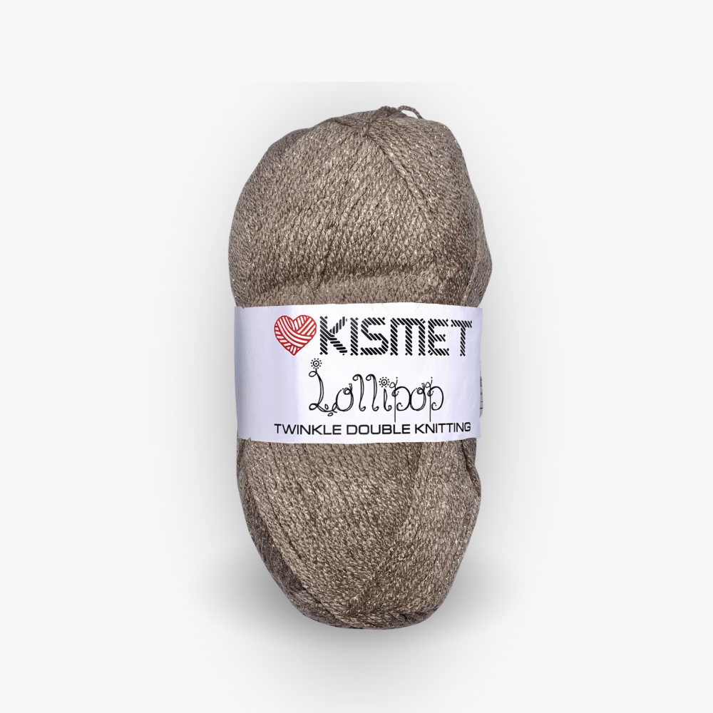 Lollipop Twinkle Dbl Knit Cappuccino 45 - Ragland Fabrics