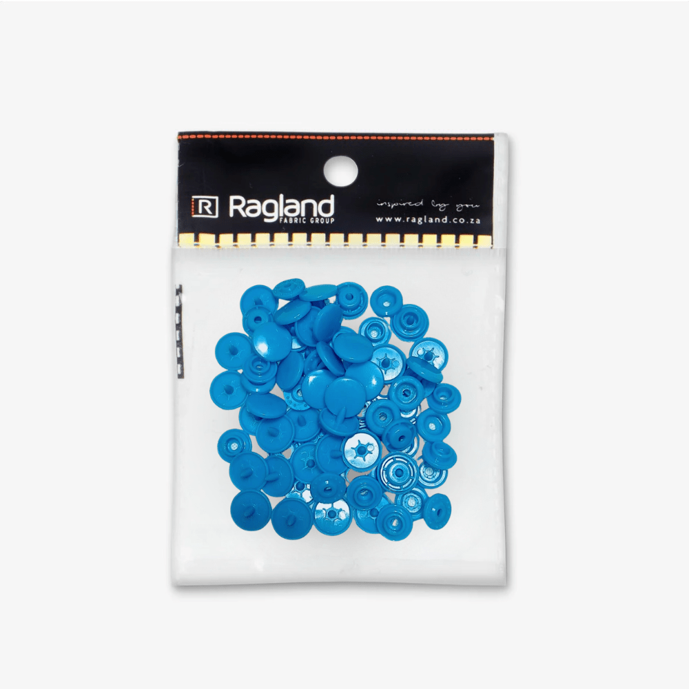 Plastic Snap Fastener - Blue (20's) - Ragland Fabrics