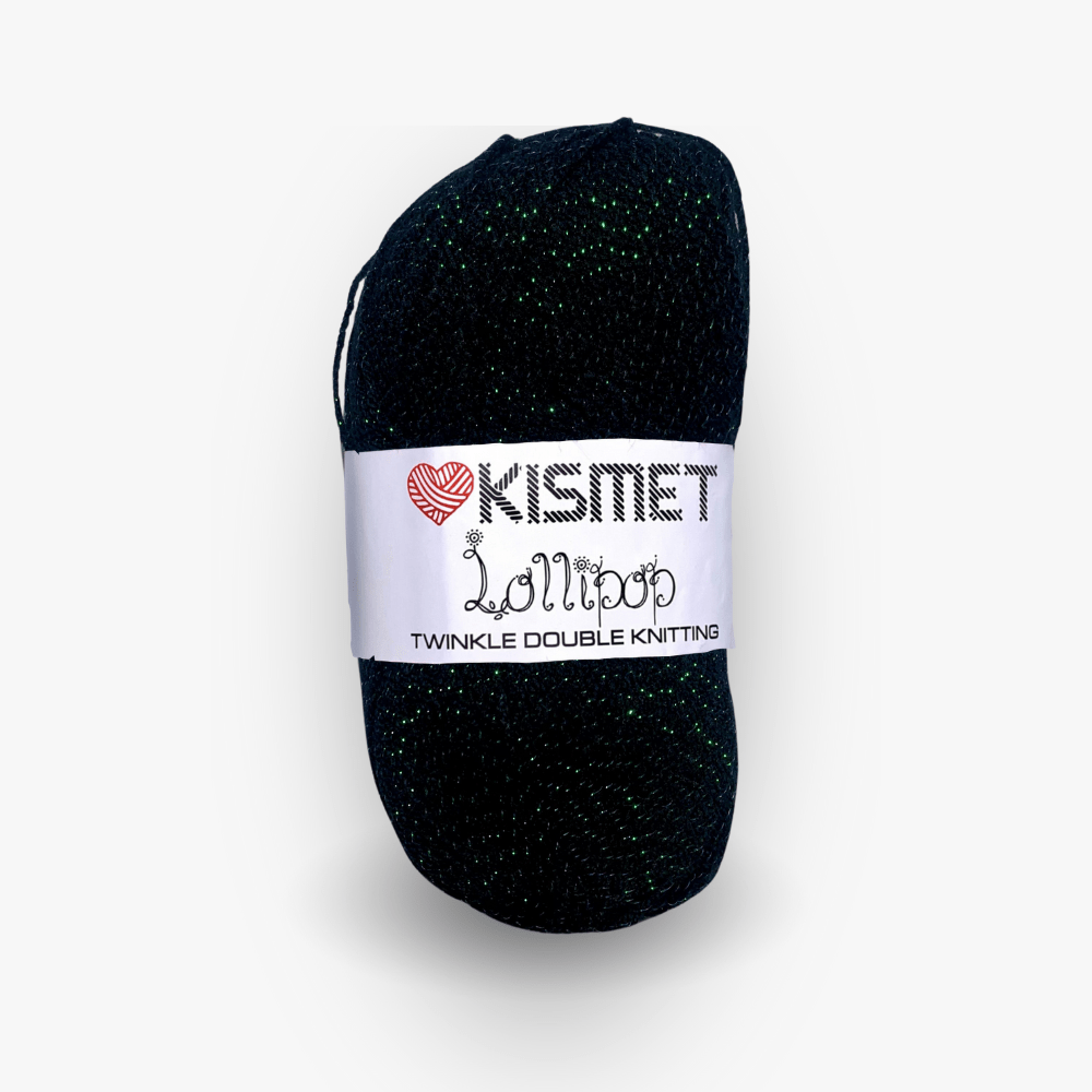 Lollipop Twinkle Dbl Knit Black 17 - Ragland Fabrics