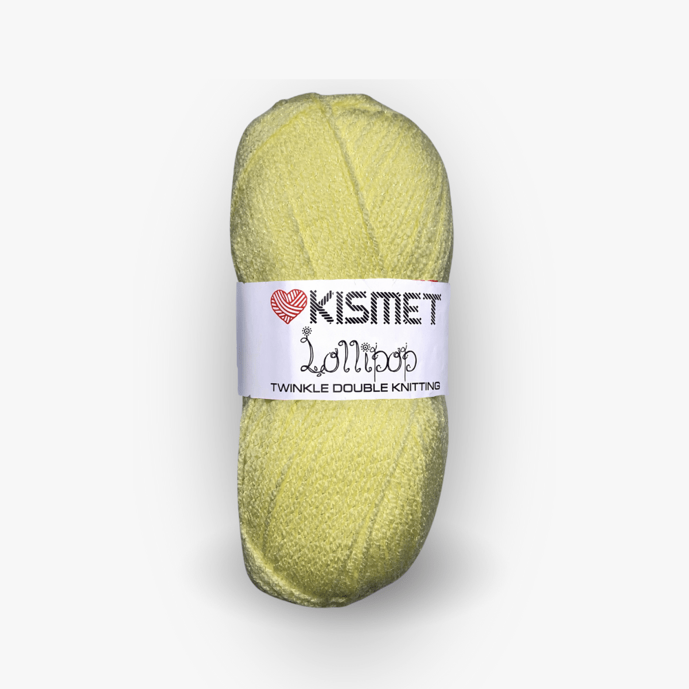 Lollipop Twinkle Dbl Knit Light Yellow 11 - Ragland Fabrics