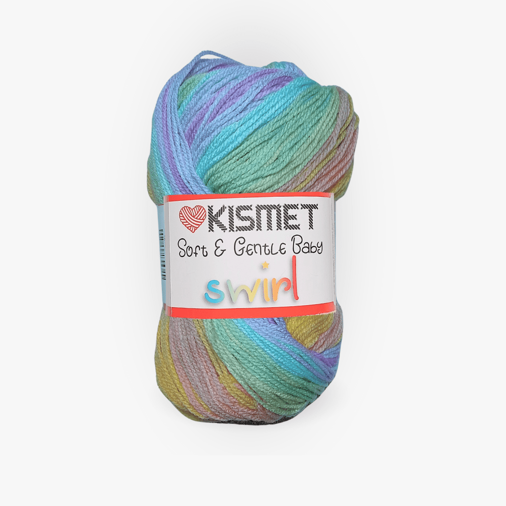 Soft & Gentle Baby Swirl Pastel Rainbow - Ragland Fabrics