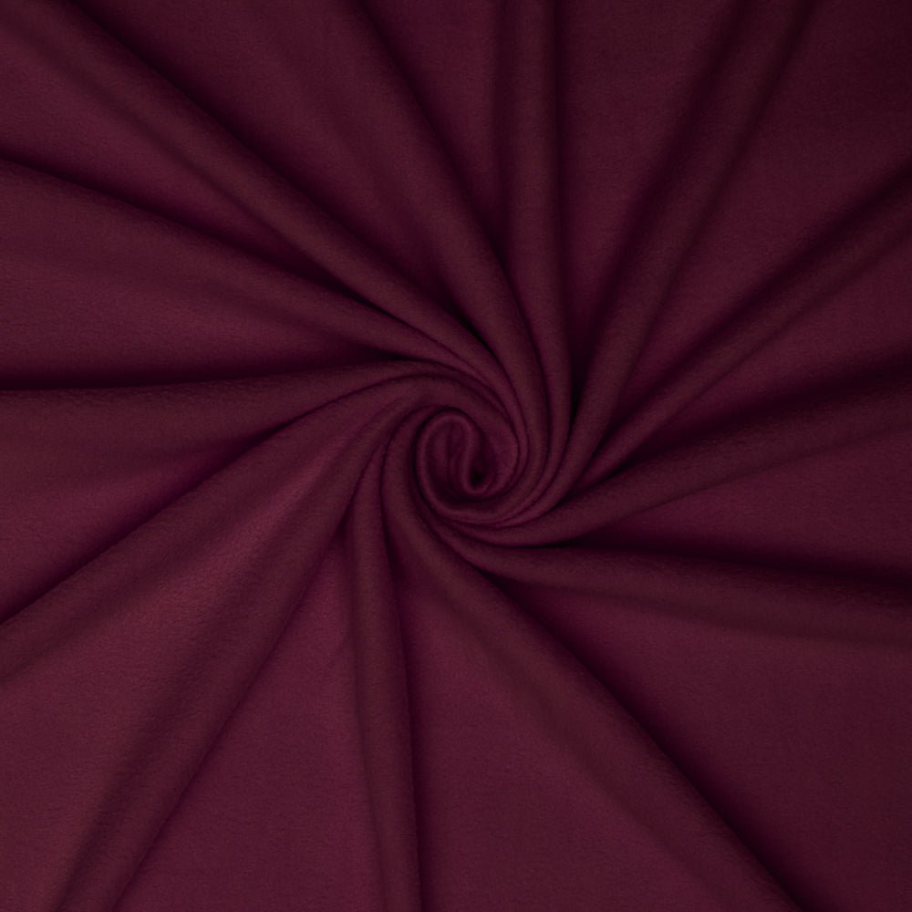 Plain Polar Fleece Maroon 140cm - Ragland Fabrics