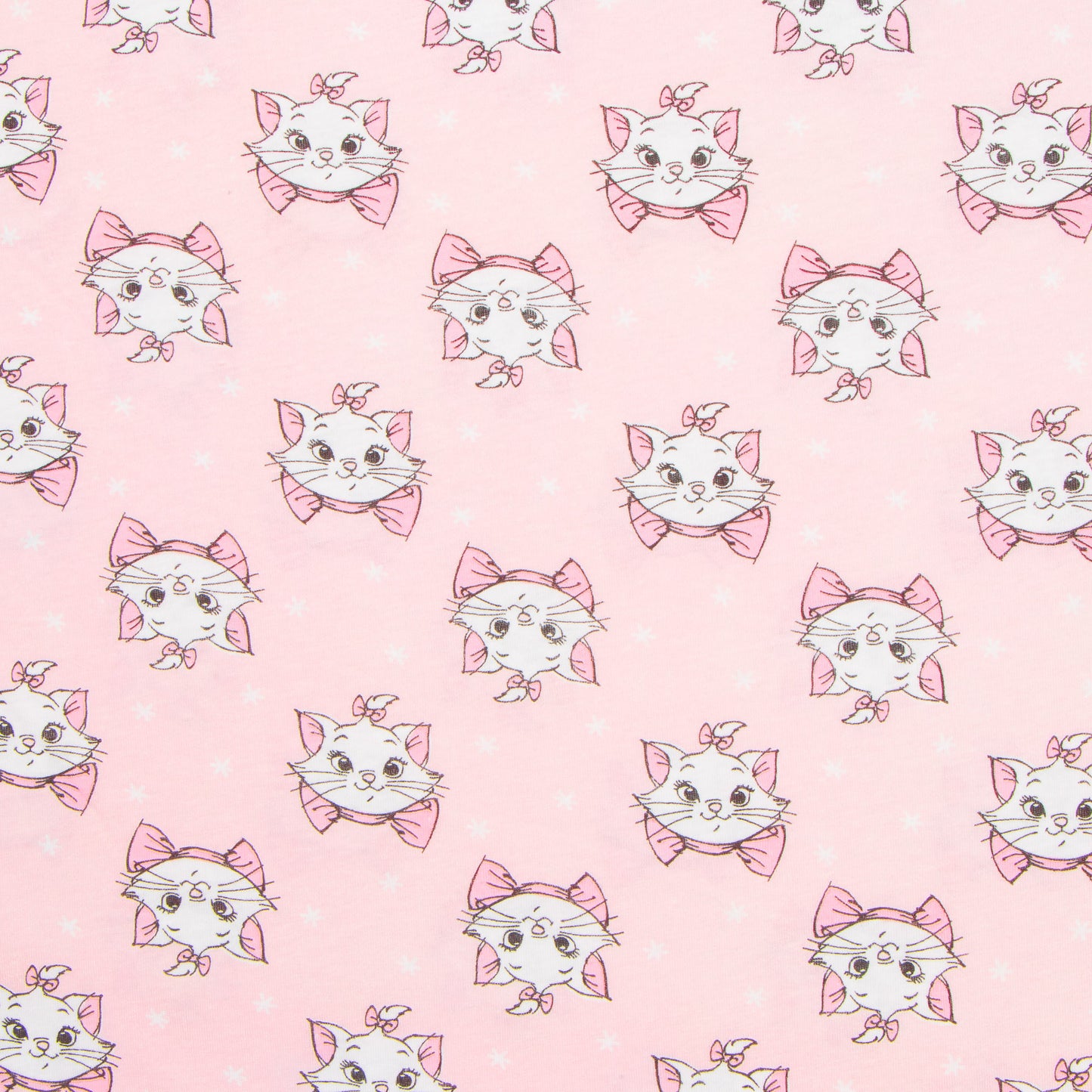 Cotton Knit Kitten Print