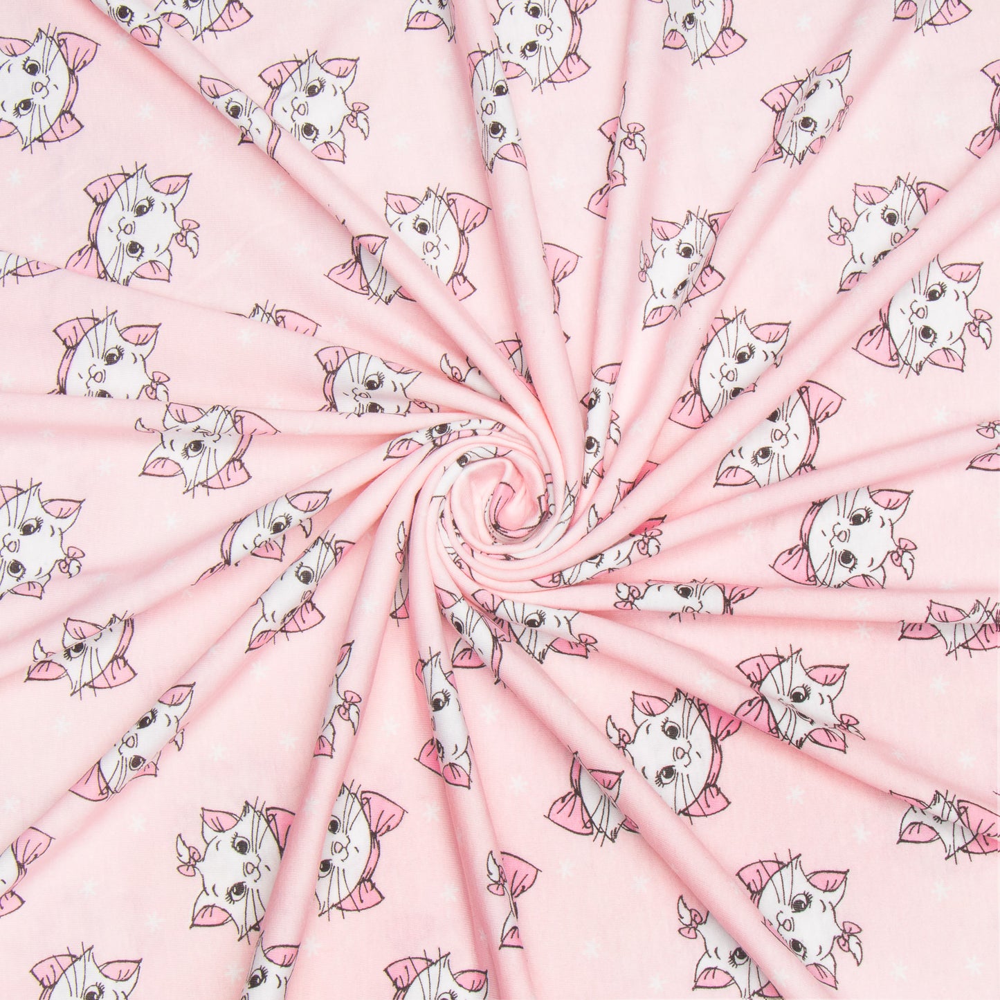 Cotton Knit Kitten Print
