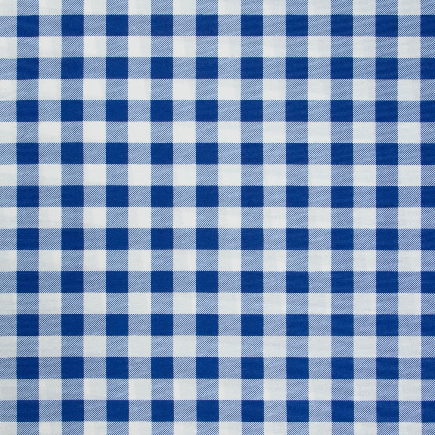 Printed Mini Matt Check Cobalt - Ragland Fabrics