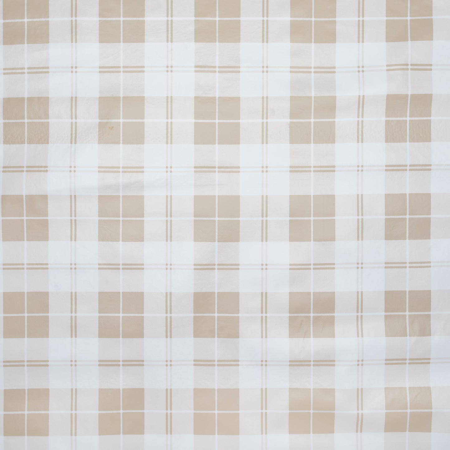 Printed PVC Table Cloth #A-6613-1 Beige Check