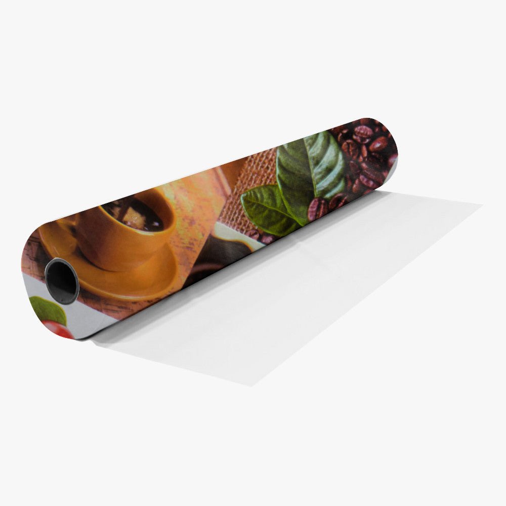 Printed PVC Table Cloth #CO-2349-1 Coffee