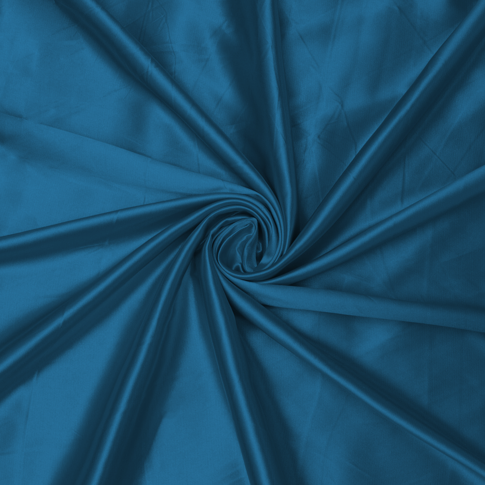 Stretch Satin Petrol Blue 43 140cm - Ragland Fabrics
