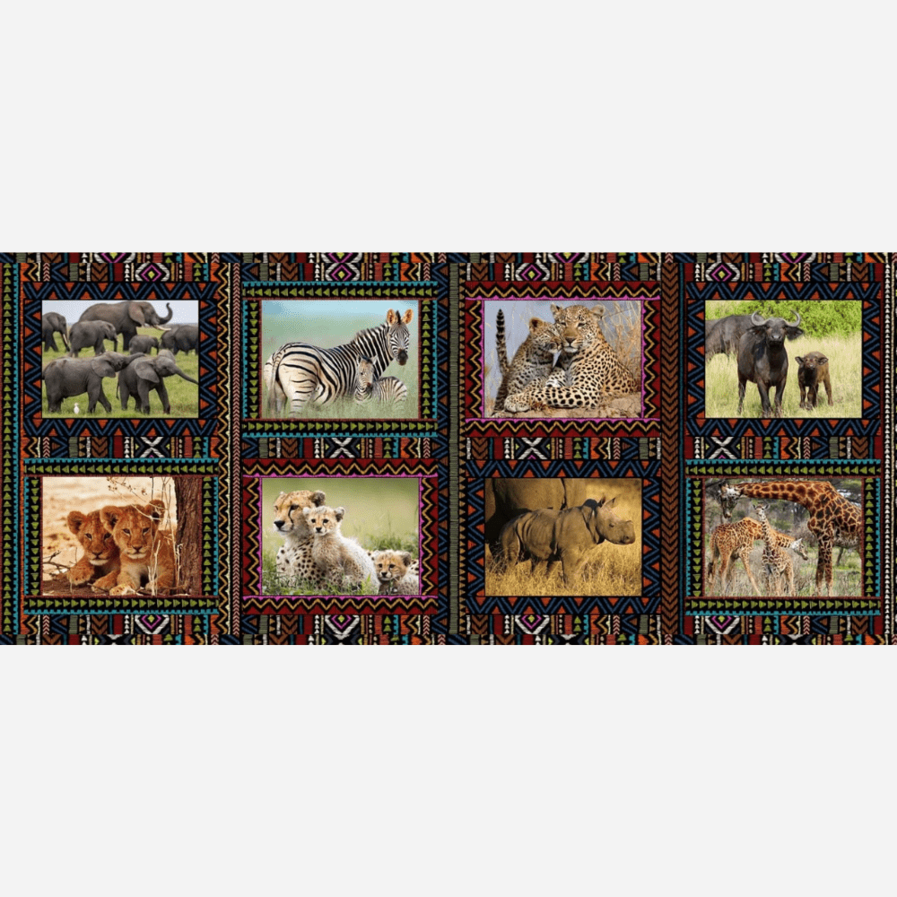 Place Mats South Africa Baby Wild Animals - Ragland Fabrics