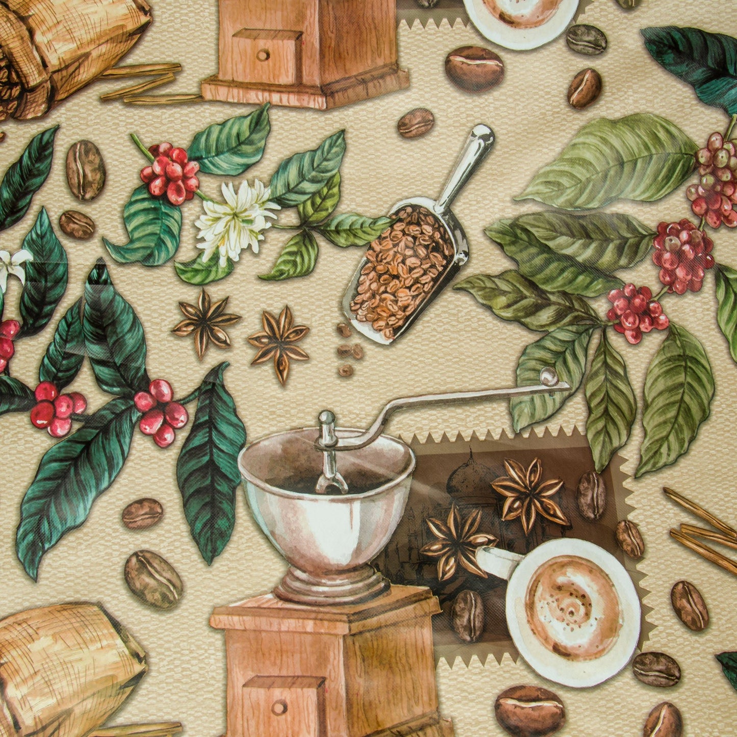 Printed PVC Table Cloth N - 6470 - 1 - Ragland Fabrics