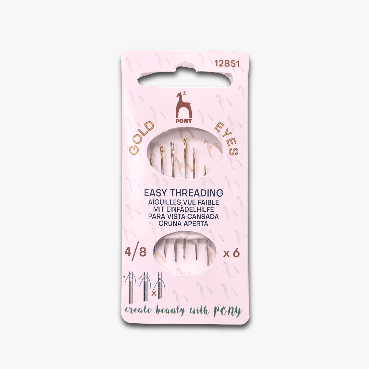 Pony Easy Threading 4/8 Needles - Ragland Fabrics