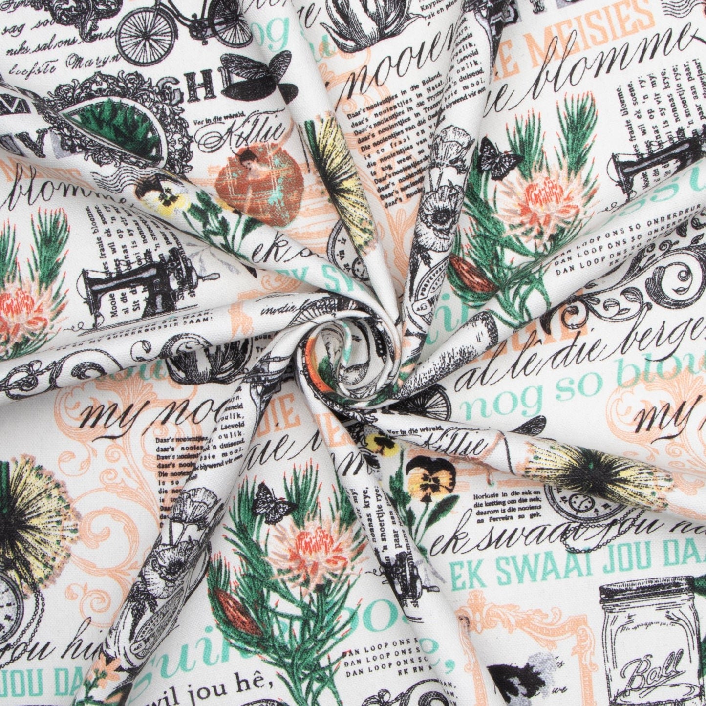 Cotton Canvas Printed Col 1 - Ragland Fabrics