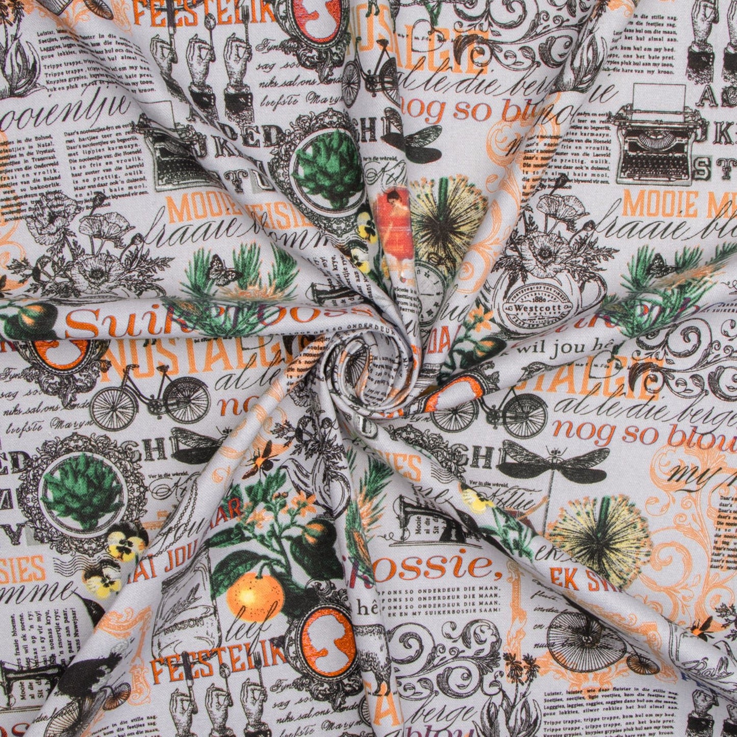 Cotton Canvas Printed Col 3 - Ragland Fabrics