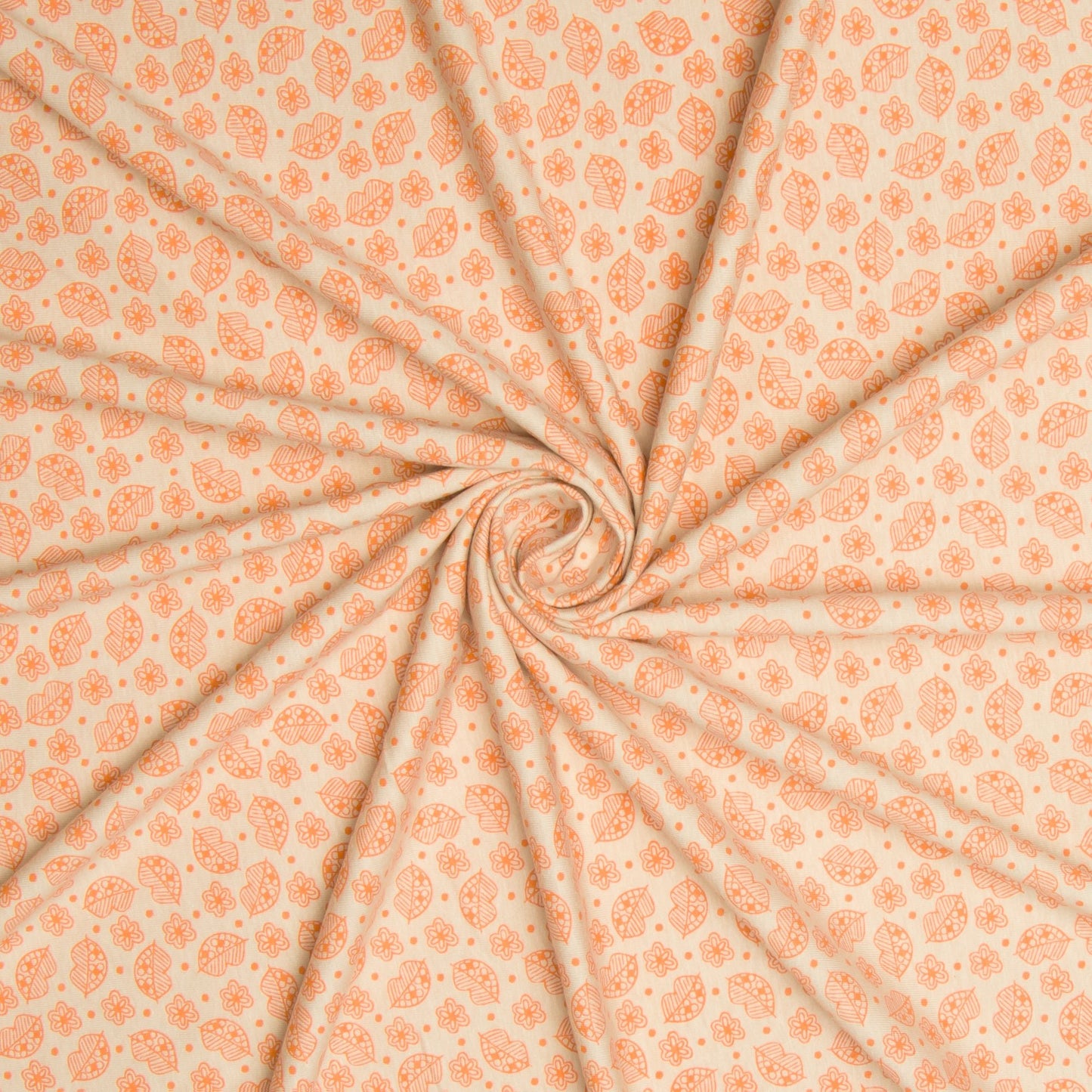 Cotton Knit Orange Kisses - Ragland Fabrics