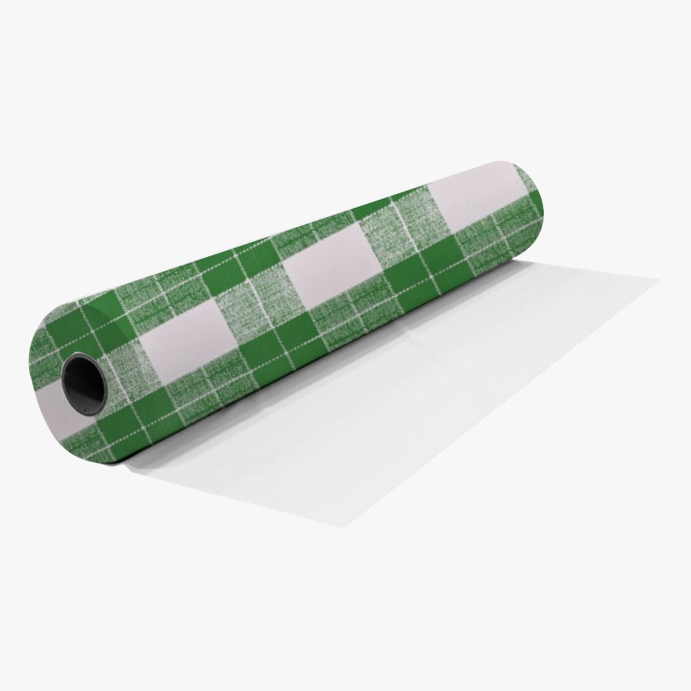 Printed PVC Table Cloth Green Check